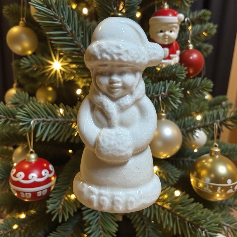 Vintage 1980 Goebel Mrs. Claus Porcelain Christmas Ornament